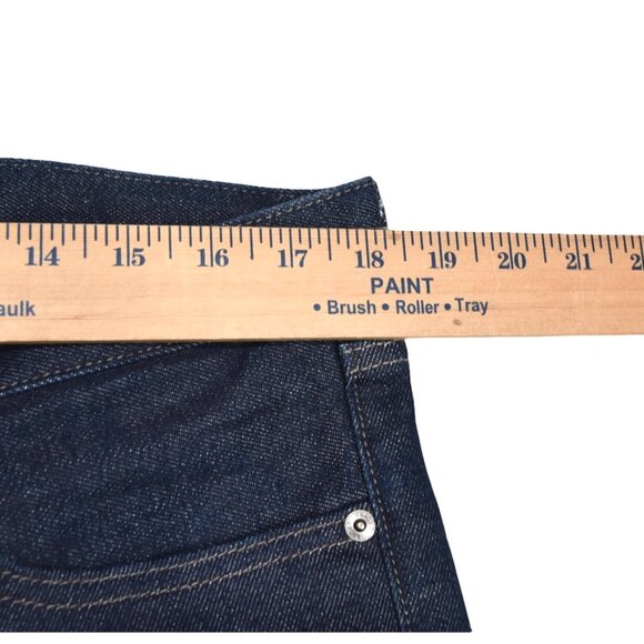 Uniqlo Men's Slim Straight Jeans - Navy - Picture 5 of 9